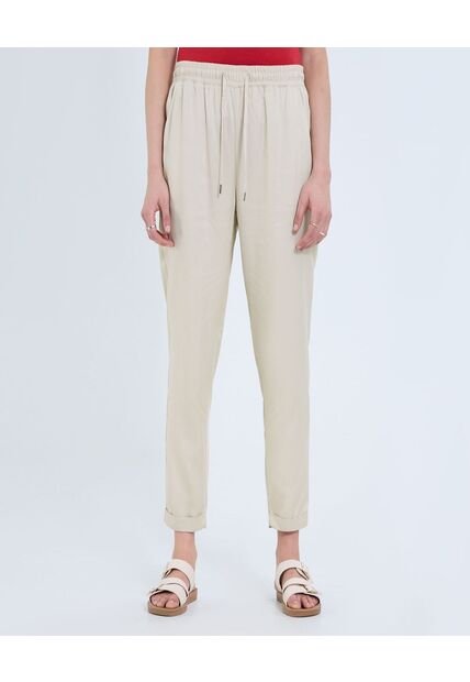 Pantalón Para Mujer Jogger Color Beige Marca Ostu #40070768