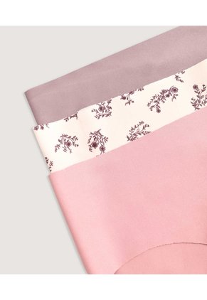 Panty Hipster Invisible Floral Pack X3 X3 Para Mujer Surtido Ostu
