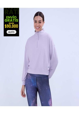 Buzo Para Mujer Cuello Alto O Cuello Tortuga Color Morado Marca Ostu #40060386 Ostu