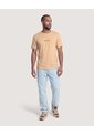 Camiseta Basica Con Screen  Para Hombre Beige Ostu de Ostu
