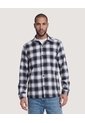 Camisa Leñadora  Para Hombre Gris Ostu de Ostu