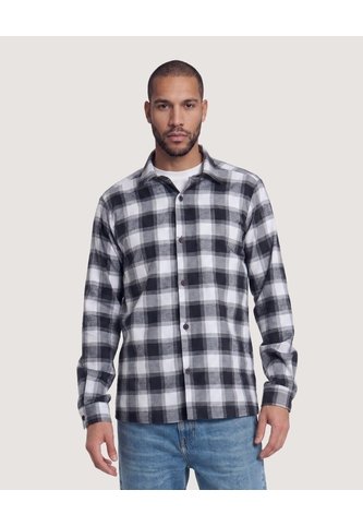 Camisa Leñadora  Para Hombre Gris Ostu Ostu