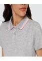 Polo Para Mujer Manga Corta Color Gris  Marca Ostu #40110133 de Ostu