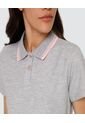 Polo Para Mujer Manga Corta Color Gris  Marca Ostu #40110133 de Ostu