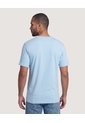Camiseta Basica Con Screen  Para Hombre Azul Ostu de Ostu