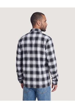 Camisa Leñadora  Para Hombre Gris Ostu