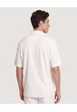 Camisa Texturizada Cuello Resort  Para Hombre Crema Ostu de Ostu