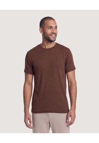Camiseta Tricot Essential  Para Hombre Café Ostu Ostu