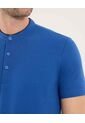 Polo Para Hombre Cuello Mao Sin Bolsillo Color Azul Marca Ostu #60110777 de Ostu