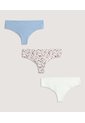 Panty Tanga Invisible Pack X3 X3 Para Mujer Surtido Ostu de Ostu