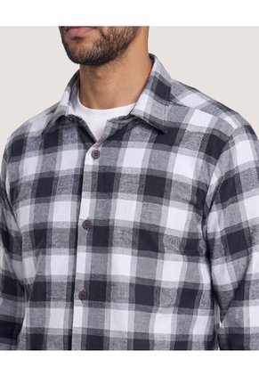 Camisa Leñadora  Para Hombre Gris Ostu