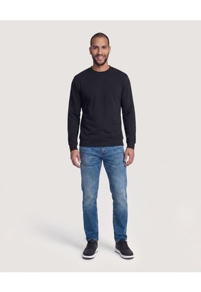 Saco Tejido Cuello Redondo  Para Hombre Negro Ostu