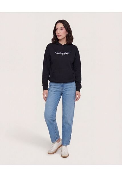 Buzo  Para Mujer Hoodie Color Negro Marca Ostu #40068217