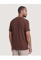 Camiseta Tricot Essential  Para Hombre Café Ostu de Ostu