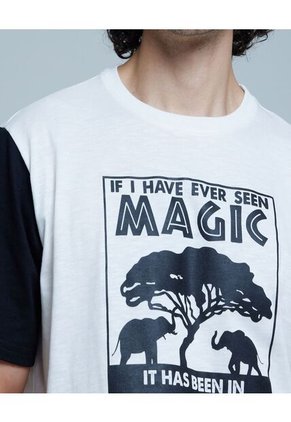 Camiseta Para Hombre Manga Corta Color Blanco Marca Ostu #60091153