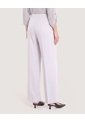 Pantalón Bota Ancha Con Textura  Para Mujer Gris Ostu de Ostu