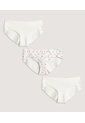 Panty Hipster Invisible Floral Pack X3 X3 Para Mujer Surtido Ostu de Ostu