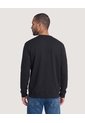 Saco Tejido Cuello Redondo  Para Hombre Negro Ostu de Ostu