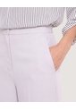 Pantalón Bota Ancha Con Textura  Para Mujer Gris Ostu de Ostu