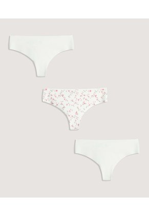 Panty Tanga Invisible Pack X3 X3 Para Mujer Surtido Ostu