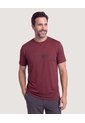 Camiseta Active Texture  Para Hombre Café Ostu de Ostu