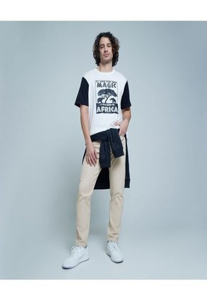 Camiseta Para Hombre Manga Corta Color Blanco Marca Ostu #60091153