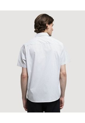 Camisa Para Hombre Manga Corta Con Bolsillo Color Vino Marca Ostu #60010649