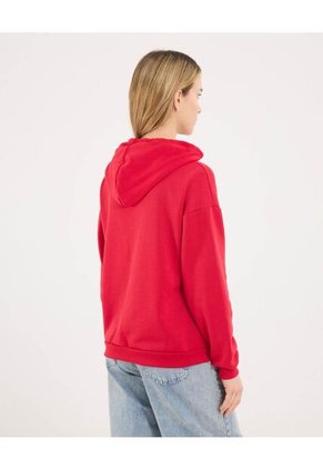 Buzo Para Mujer Hoodie Color Rojo Marca Ostu #40060406