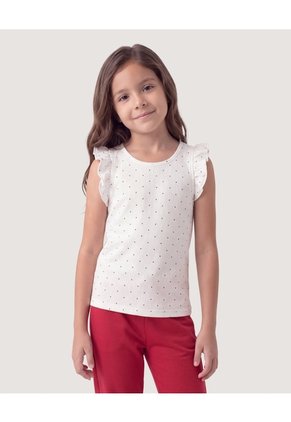 Niña-Camiseta Boleros Dots Infantil Niña Crema Ostu