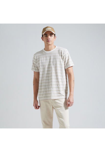Camiseta Para Hombre Manga Corta Color Blanco Marca Ostu #60091088