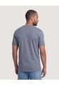 Camiseta Cuello En V  Para Hombre Gris Ostu de Ostu