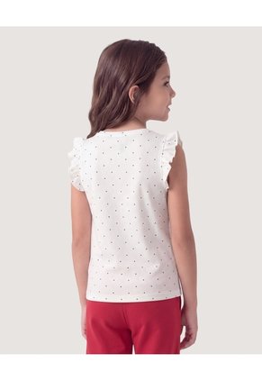 Niña-Camiseta Boleros Dots Infantil Niña Crema Ostu