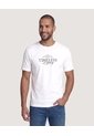 Camiseta Basica Con Screen  Para Hombre Crema Ostu de Ostu