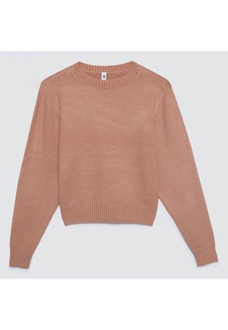 Saco Para Mujer Cuello Redondo Color Café  Marca Ostu #40330077 Ostu