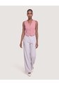 Pantalón Wide Leg Sastre  Para Mujer Gris Ostu de Ostu