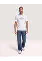 Camiseta Basica Con Screen  Para Hombre Crema Ostu de Ostu