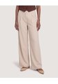 Pantalón Wide Leg Sastre  Para Mujer Beige Ostu de Ostu
