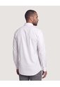 Camisa Unicolor Manga Larga Clásica  Para Hombre Blanco Ostu de Ostu