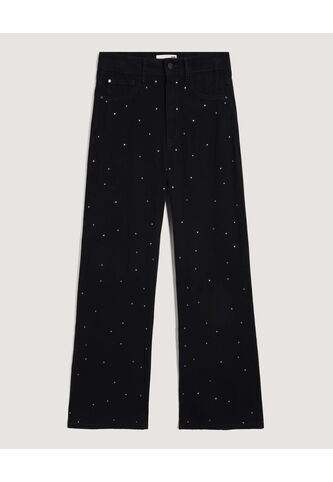 Jean  Para Mujer Wide-Leg Color Negro Marca Ostu #40160654 Ostu