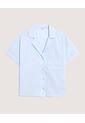 Camisa  Para Mujer Manga Corta Color Celeste Marca Ostu #40010365 de Ostu