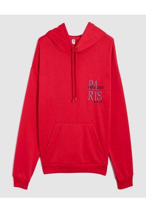 Buzo Para Mujer Hoodie Color Rojo Marca Ostu #40060406