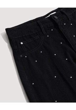 Jean Para Mujer Wide-Leg Color Negro Marca Ostu #40160654