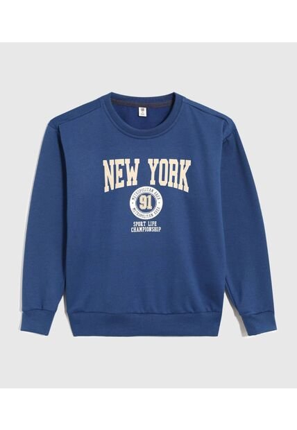 Buzo Infantil Niño Cuello Redondo Color Azul Marca Ostu #80060176
