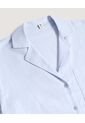 Camisa  Para Mujer Manga Corta Color Celeste Marca Ostu #40010365 de Ostu