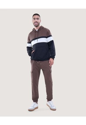 Pantalon Para Hombre Jogger Color Camel Marca Ostu #60070412