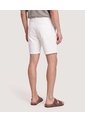 Bermuda Básica Con Bolsillos  Para Hombre Blanco Ostu de Ostu