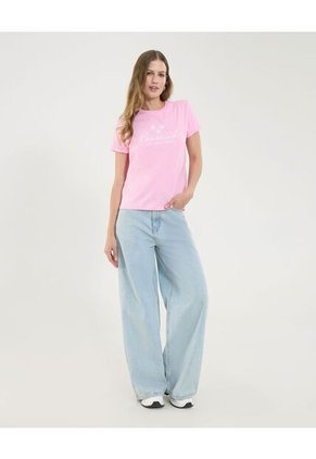 Camiseta Para Mujer Manga Corta Color Rosaclaro Marca Ostu #40092346