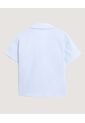 Camisa  Para Mujer Manga Corta Color Celeste Marca Ostu #40010365 de Ostu