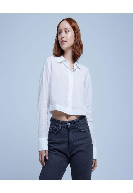 Camisa Para Mujer Manga Larga Color Blanco Marca Ostu #40010172