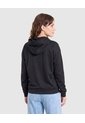 Buzo Hoodie Unicolor  Para Mujer Negro Ostu de Ostu